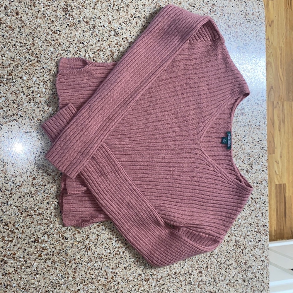 Pink long sleeve sweater from target